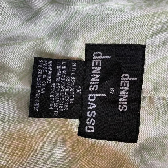 Dennis Basso Trench Jacket/Coat Button Up Full Line Women Plus Size 1X Pockets - Picture 5 of 8